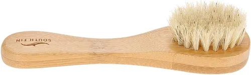 Vista 9 de Cepillo de limpieza facial, cepillo de limpieza de cara de mango de madera Cepillo manual de exfoliación para cuidado de piel