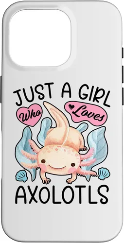 Vista 20 de Just A Girl Who Loves Axolotls Axolotl Lovers Funny Kawaii Case for iPhone 16