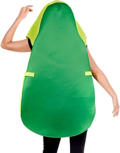Vista 2 de fun shack Disfraz de aguacate para adultos, traje de aguacate para hombres y mujeres, divertido disfraz de fruta para fiestas y eventos