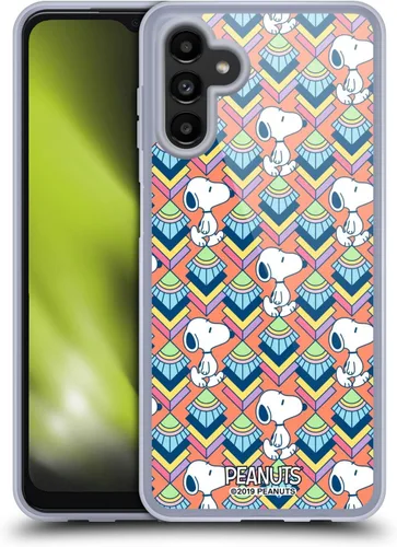 Vista 165 de Head Case Designs Snoopy Deco Dreams - Funda de gel con licencia oficial de Peanuts Blue Pattern [protección de grado militar] compatible con Google