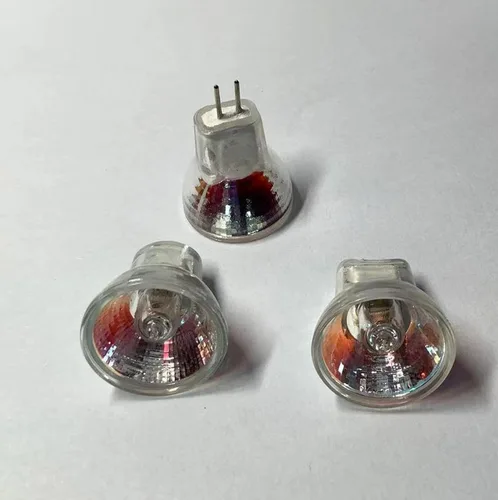 Vista 6 de 2 bombillas halógenas MR8 de 5 vatios y 6 voltios GU4 Spotlight Mr8 12 V 10 W bombillas halógenas regulables 2700 K blanco cálido, 6 V, 5 W
