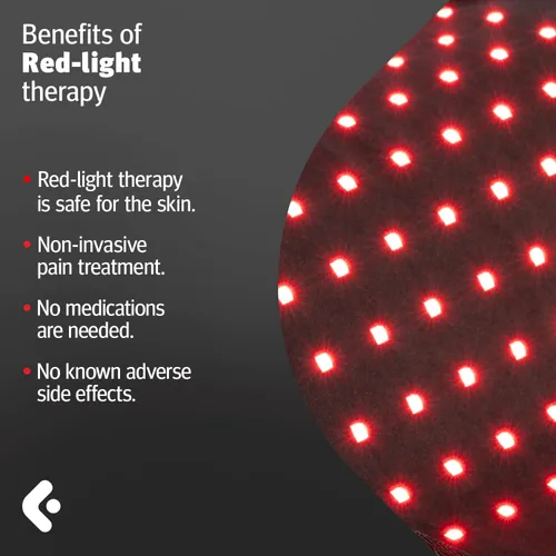 Vista 2 de Terapia de luz roja para dolor de rodilla, terapia de luz infrarroja 660 nm y 850 nm alivio del dolor de espalda y hombro y articulaciones