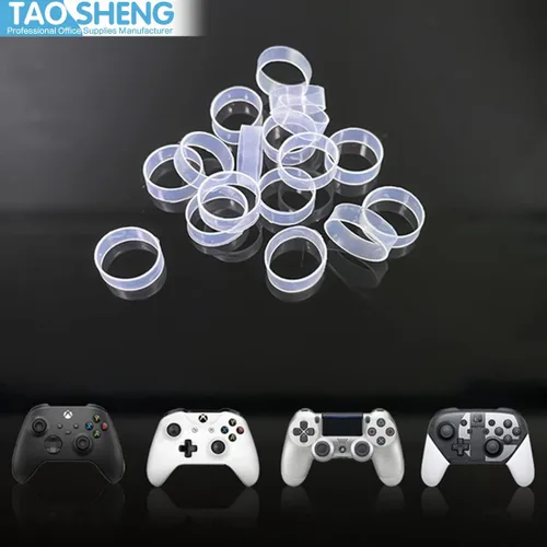 Vista 5 de 10 protectores transparentes para joystick, anillo protector de silicona transparente compatible con Steam Deck PS5 PS4 Xbox Switch Pro Game