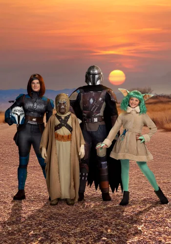 Vista 2 de Disfraz Deluxe de Tusken Raider para Niños de Star Wars Multicolor
