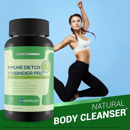 Vista 6 de Immune Detox Toxibinder Pro - Suplemento de desintoxicación y apoyo inmunológico - Ayuda a expulsar toxinas - Limpieza de desintoxicación natural