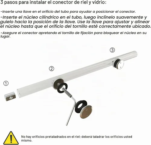 Vista 5 de DIYHD NBSHOWERC - Accesorios para puerta de granero de acero inoxidable sin marco, kit de ducha de 5 pies (cromado)