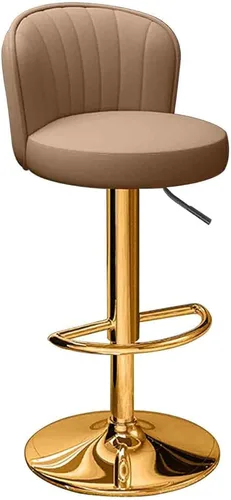 Vista 11 de N/A - Silla de mostrador de desayuno, taburete de bar giratorio ajustable 24.8-32.7 in, taburete de cocina para el hogar, comedor, para islas