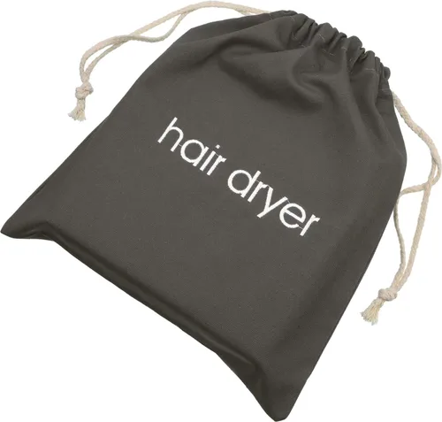 Vista 7 de Bolsas para secador de pelo con cordón, bolsa para secador de pelo, 11.8 x 13.8 pulgadas (algodón, beige)