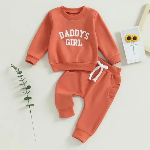Vista 51 de Conjunto de sudadera con estampado para bebé y niña, sudadera larga para otoño e invierno