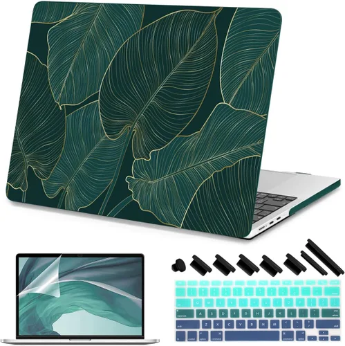 Vista 8 de Teryeefi Funda para MacBook Air de 13 pulgadas (versión 2010-2017), funda protectora rígida de plástico y cubierta de teclado solo compatible
