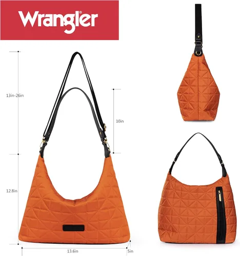 Vista 6 de Wranger Hobo acolchado grande para mujer