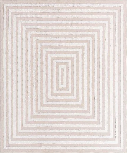 Vista 30 de Unique Loom Casa Collection Toluca - Alfombra rectangular de 2 pies 3 x 3 pies, color beige y marfil
