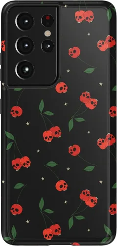 Vista 249 de Casely Funda para Galaxy S9 Postura de cadáver Yoga de esqueleto Diseño protector delgado esencial de doble capa