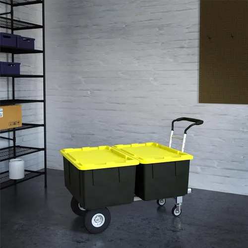 Vista 11 de Cosco Carro de mano/carro/plataforma plegable 3 en 1 serie con ruedas planas Negro