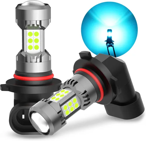 Vista 20 de Phinlion Bombillas LED antiniebla H10, 3200 lúmenes color azul hielo, súper brillantes PY20D 9145, focos antiniebla de repuesto para coches