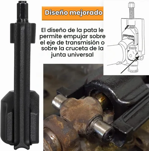 Vista 4 de E-cowlboy 10105 Herramientas de extracción de juntas en U automotrices (Clase 1-3) Extractor de juntas universales Prensa de extracción de junta
