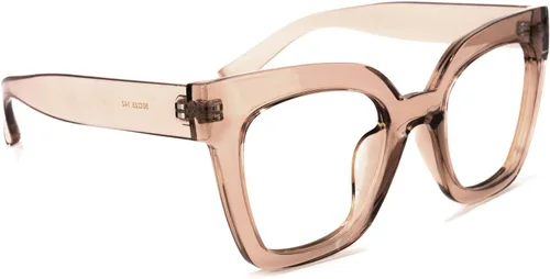 Vista 76 de Zeelool Gafas de luz azul para mujer de moda de tira cuadrada de moda gafas de computadora gafas antifatiga ocular Malcolm JGA000269-22B
