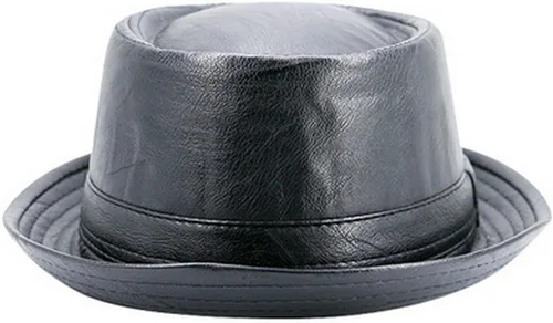 Vista 2 de Sombrero de cuero sintético para hombre