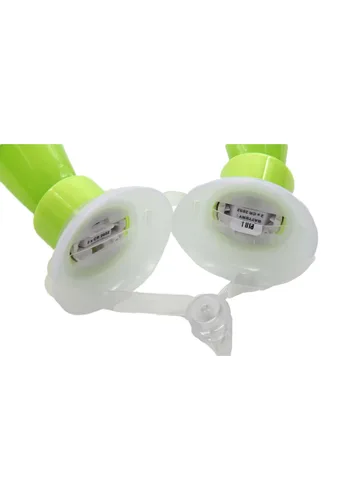 Vista 3 de Antenas de Insecto Verde con Luz LumenHorns para Disfraz Multicolor