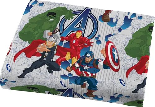 Vista 10 de Marvel Avengers Blue Circle - Juego de ropa de cama individual de 4 piezas, incluye edredón reversible y juego de sábanas, poliéster súper suave Los