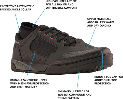 Vista 2 de SHIMANO SH-GR903 Flagship - Zapato de bicicleta de montaña con suela plana para hombre