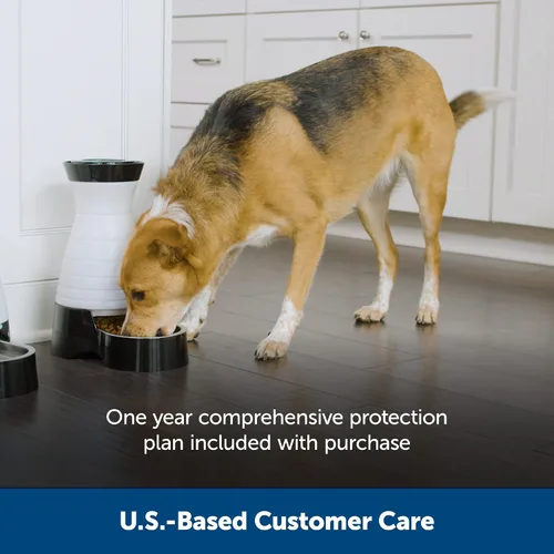 Vista 4 de Estación de comida PetSafe para perros y gatos con tazón de acero inoxidable, Blanco