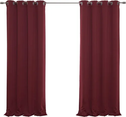 Vista 31 de Best Home Fashion Cortinas opacas con aislamiento térmico, ojales de acero inoxidable y níquel, color rosa bebé, 52 pulgadas de ancho x 63 pulgadas