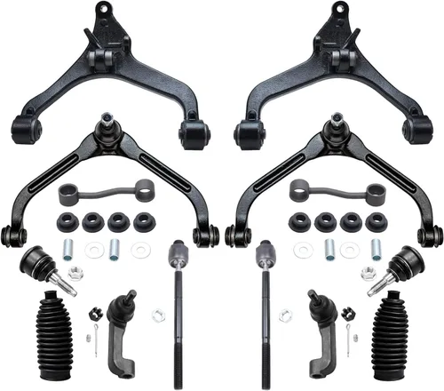 Vista 96 de Detroit Axle - Kit de suspensión frontal de 15 piezas para Jeep Grand Cherokee 99-04 1999 2000 2001 2002 2003 2004, brazos de control superior e
