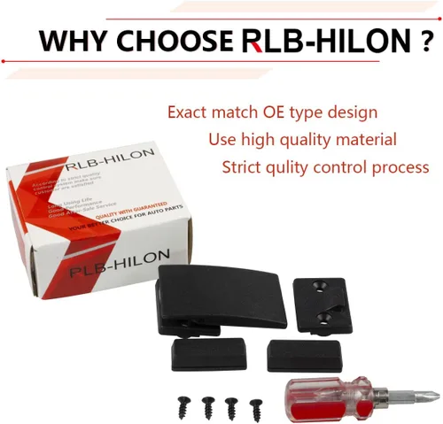 Vista 2 de RLB-HILON Cerradura de pestillo y pestillo de ventana corrediza trasera compatible con camioneta Nissan D21 Hardbody de 1986 a 1994, para camioneta