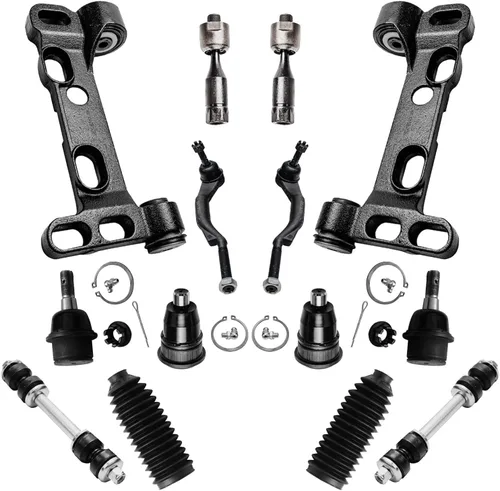 Vista 61 de Detroit Axle - Kit de suspensión frontal de 15 piezas para Jeep Grand Cherokee 99-04 1999 2000 2001 2002 2003 2004, brazos de control superior e
