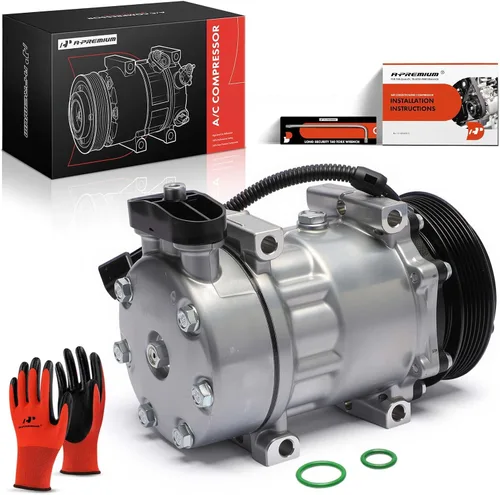 Vista 11 de A-Premium Compresor de aire acondicionado con embrague compatible con Kenworth C500 K100E T2000 T600A T800 y Peterbilt