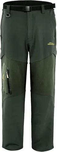 Vista 6 de Mr.Stream Pantalones de chándal para hombre de pesca, camping al aire libre, senderismo, pantalones de forro polar con cordón interno