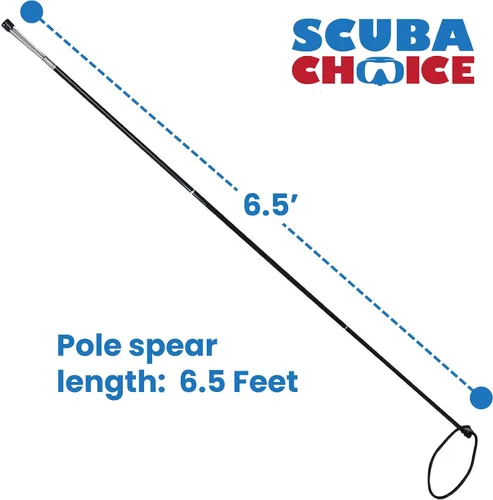 Vista 8 de Scuba Choice - Lanza de mano de viaje de aluminio con bolsa de transporte (3 piezas), 6.5 pies