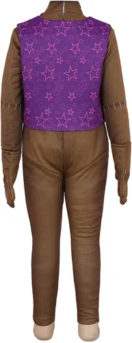 Vista 4 de aijina Disfraz de Freddy de Five Nights, disfraz de personaje de Fnaf para adultos y niños, disfraz de cosplay para Halloween