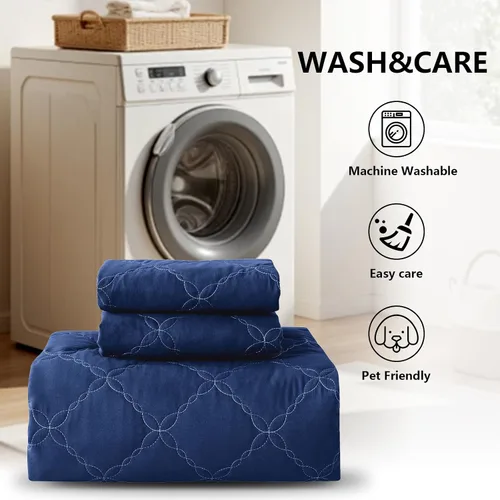Vista 5 de Protector de colchón impermeable – Protector de colchón de tamaño individual silencioso y estilo sábana bajera Protección completa de cama
