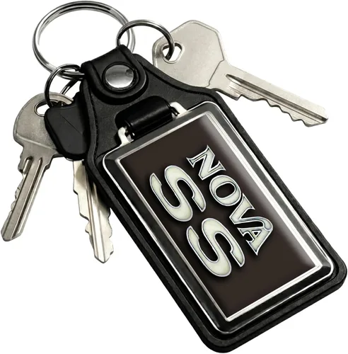 Vista 39 de Brotherhood Car Key Chain for Nova - Classic Models Keychain for Men and Blanco antiguo - Personalizado 1975