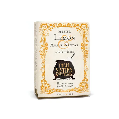 Vista 11 de Three Sisters Apothecary 4.75 oz. Jabón en barra artesanal (Naranja dulce y coco)