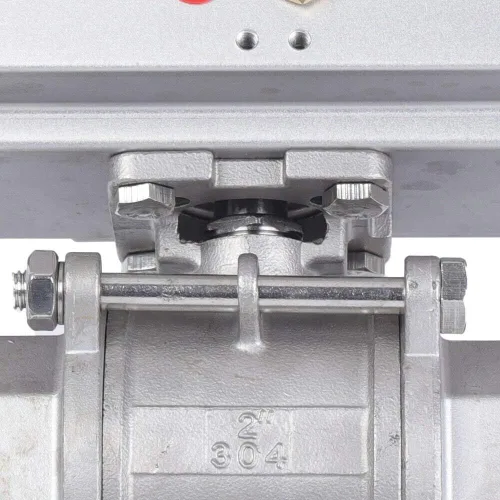 Vista 9 de CNCEST Válvula de bola neumática de 2 pulgadas, 3 piezas, accionado por aire, actuador de control de comprobación roscado DN50 SUS 304 dispositivo