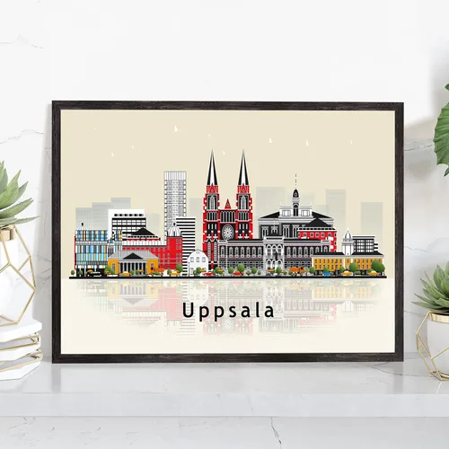 Vista 19 de Pera Print ADANA - Póster de Adana Turquía, ilustración de horizonte urbano de ciudad, póster moderno de pavo, impresión de paisaje urbano y punto