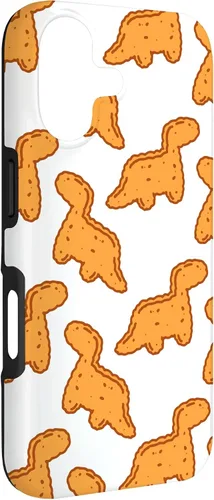 Vista 3 de Cute Dino T-Rex Chicken Nugget Funny Tyrannosaurus Case para iPhone 17