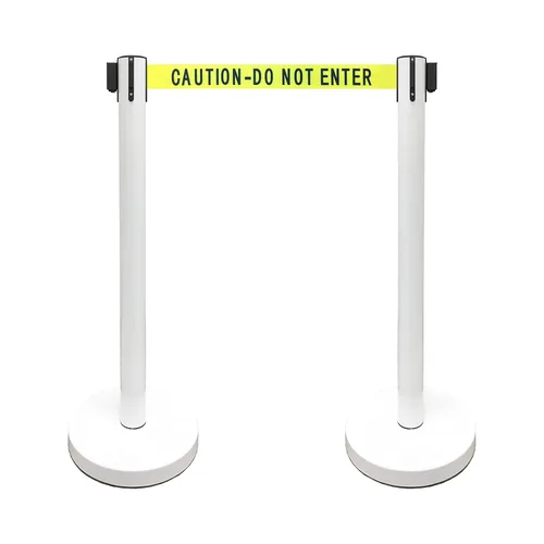 Vista 48 de VIP Crowd Control - Juego de barreras de seguridad con cinturones retráctiles, 91 cm de altura, cinturón de 198 cm y soporte de pared Cinturón