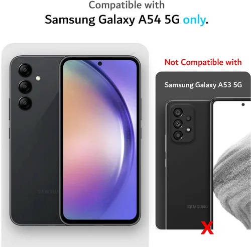 Vista 2 de TUDIA DualShield Grip - Funda protectora para Samsung Galaxy A54 5G (2023), [MergeGrip] de doble capa a prueba de golpes, delgada, de grado militar