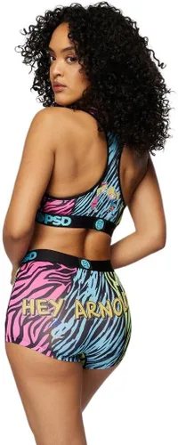 Vista 3 de PSD Hey Arnold - Brasier deportivo para mujer, con espalda cruzada, con tela de microfibra transpirable