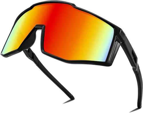 Vista 10 de FEISEDY Gafas de sol deportivas para jóvenes, adolescentes y adultos, gafas de sol para ciclismo, béisbol y tenis, gafas de sol para hombres