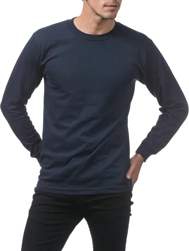 Vista 3 de Pro Club Camiseta de manga larga de algodón cómodo para hombre