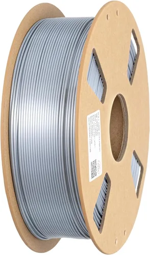 Vista 11 de Filamento de impresora PLA 3D de seda 1.75 mm. / 0.06 pulgadas 1 Kg. / 2.2 libras, brillante y sedoso brillo púrpura negro rojo cobre