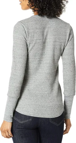 Vista 2 de Splendid - Camiseta térmica de manga larga tipo henley para mujer
