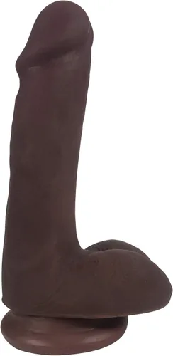 Vista 3 de Easy Riders - Consolador de doble densidad de 8 pulgadas, color marrón Beige Bronceado
