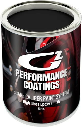 Vista 6 de Kit de pintura para pinzas de freno G2 de alta temperatura - Alto brillo, resistente al desgaste y al calor, sistema de pintura epoxi - Se seca Negro
