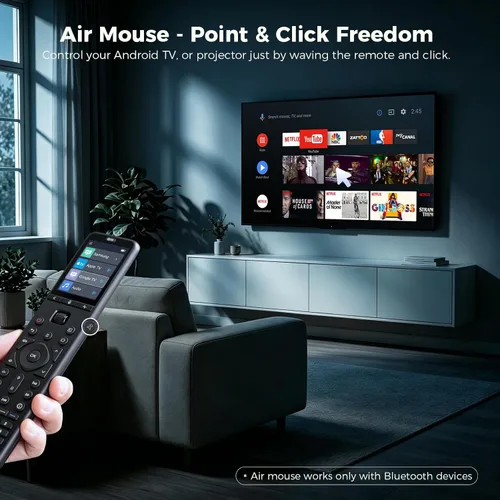Vista 5 de SofaBaton Control remoto universal U3, rueda de desplazamiento, mouse de aire, multipunto Bluetooth, control remoto inteligente todo en uno